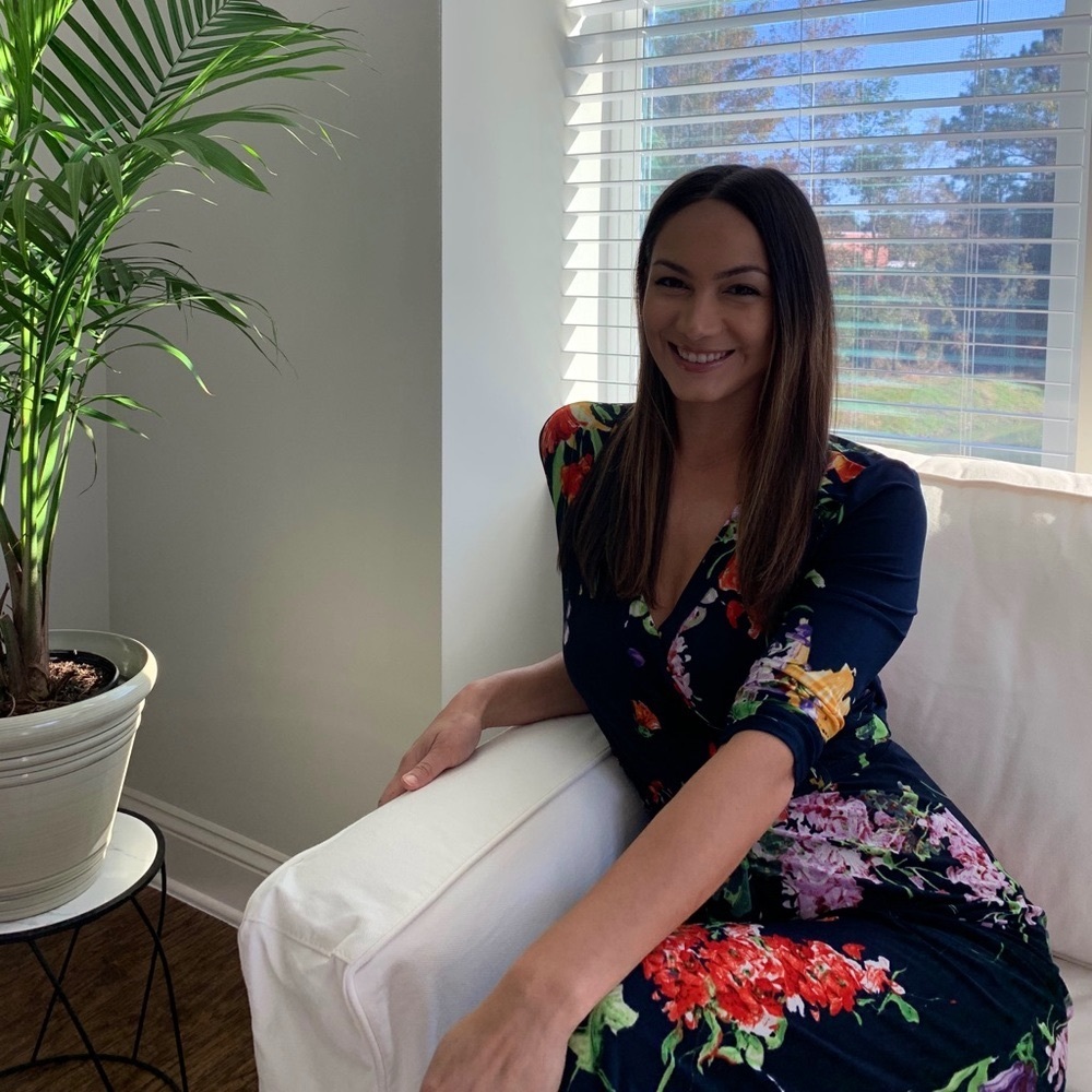 Elegant Floral Print Jumpsuit with Belt V Neck